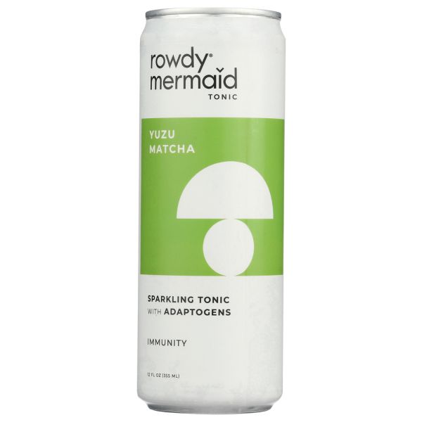 ROWDY MERMAID ADAPTONIC: Matcha Yuzu, 12 oz