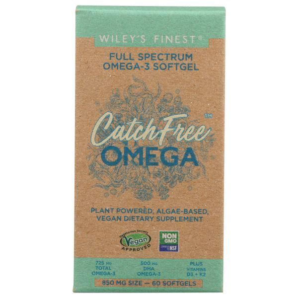 WILEYS FINEST: Full Spectrum Omega 3 Softgel, 60 sg