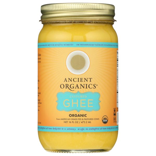 ANCIENT ORGANICS: Organic Cultured Ghee Butter, 16 oz