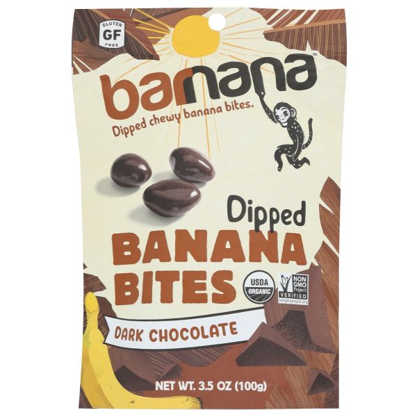 BARNANA: Organic Chocolate Chewy Banana Bites, 3.5 oz