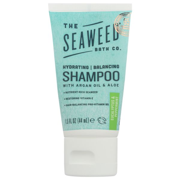 SEAWEED BATH COMPANY: Hydrating Balancing Shampoo Mini Eucalyptus and Peppermint, 1.5 fo