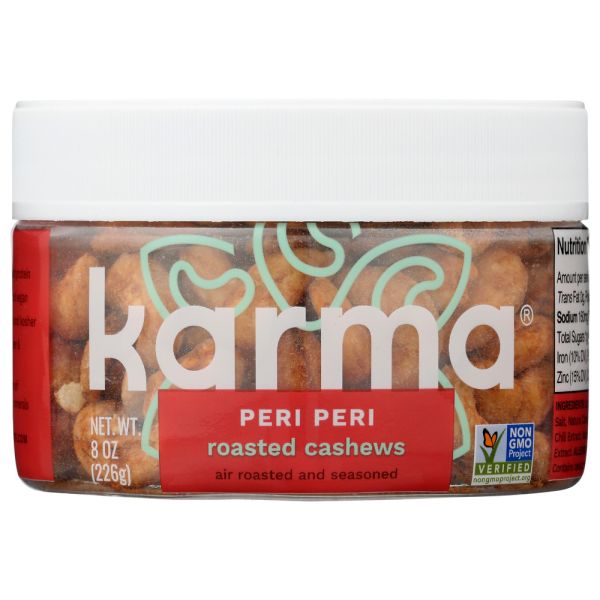 KARMA: Cashews Peri Peri Roasted, 8 oz