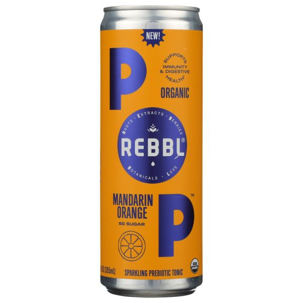 REBBL INC: Pop Orange, 12 fo