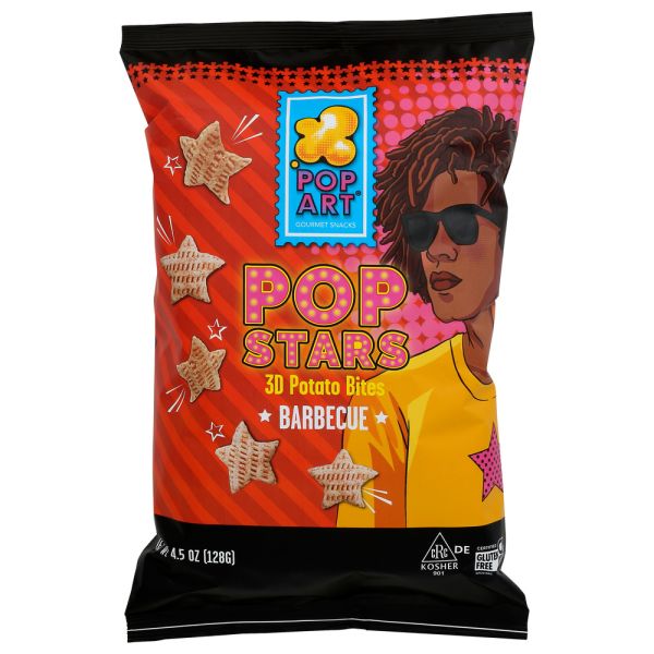 POP ART: Puffs Stars Barbeque, 4.5 oz