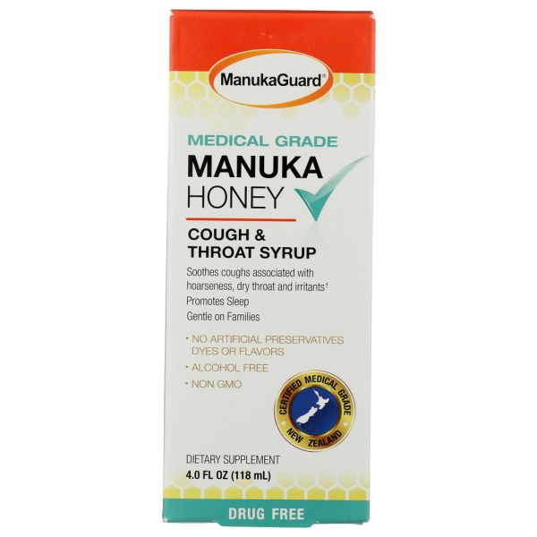 MANUKAGUARD: Cough Throat Syrup, 4 oz