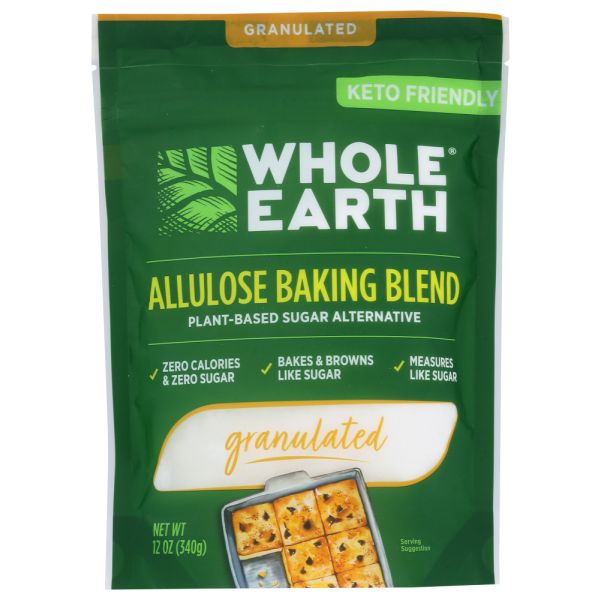 WHOLE EARTH: Granulated Allulose Baking Blend, 12 oz