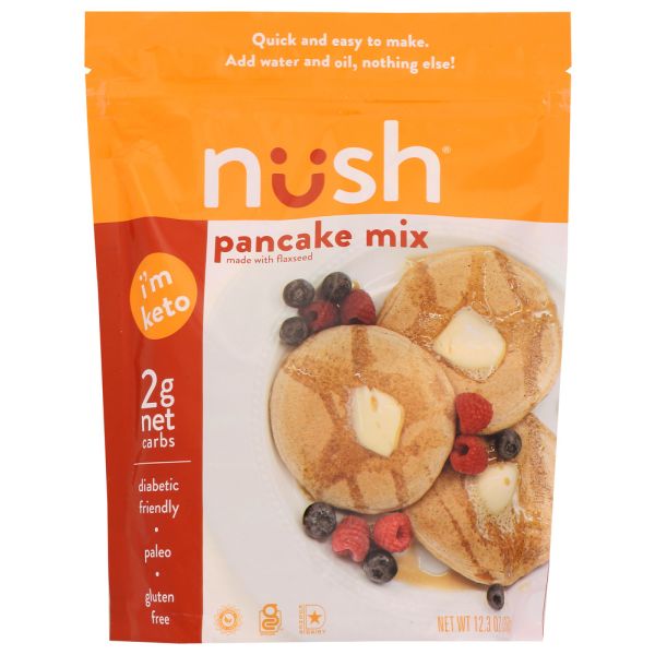 NUSH: Pancake Keto Mix, 12.3 oz