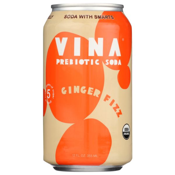 VINA: Bev Ginger Fizz Org, 12 oz