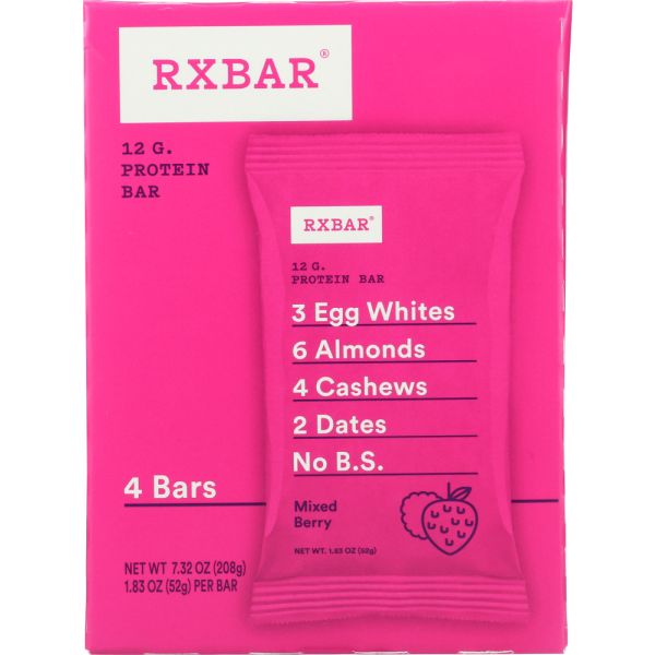 RXBAR: Mixed Berry Protein Bars 4Pack, 4 pk