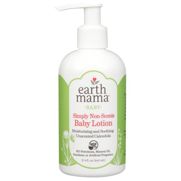 EARTH MAMA ANGEL BABY: Lotion Baby Nat Non Scnt, 8 oz