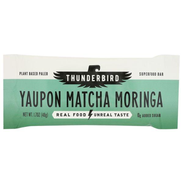 THUNDERBIRD ENERGETICA: Bar Yaupon Mtcha Moringa, 1.7 oz