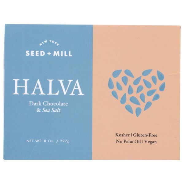 SEED & MILL: Sea Salt Dark Chocolate Halva, 8 oz