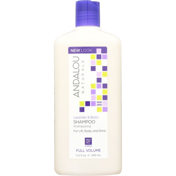 ANDALOU NATURALS: Full Volume Shampoo Lavender and Biotin, 11.5 Oz