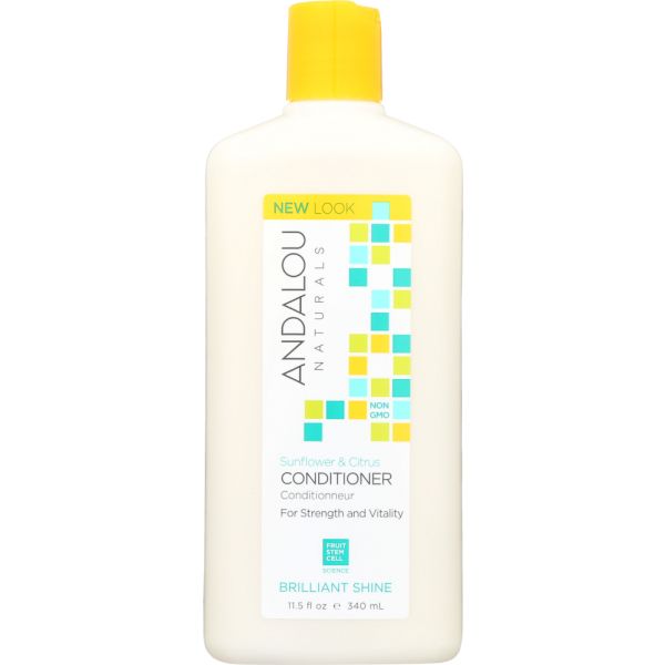 ANDALOU NATURALS: Brilliant Shine Conditioner Sunflower and Citrus, 11.5 Oz