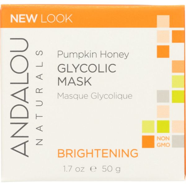 ANDALOU NATURALS: Glycolic Mask Pumpkin Honey Brightening, 1.7 oz