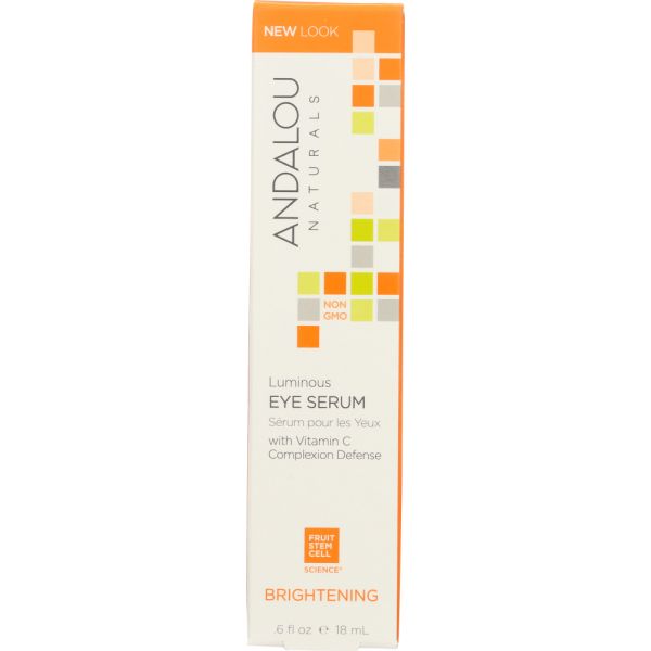 ANDALOU NATURALS: Luminous Eye Serum Brightening, 0.6 Oz