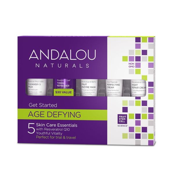 ANDALOU NATURALS: Get Started Age Defying Skin Care Essentials, 5 Piece Kit