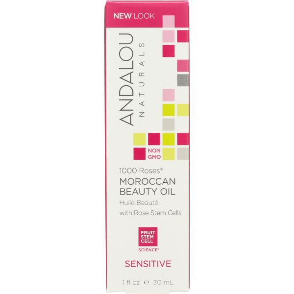 ANDALOU NATURALS: 1000 Roses Moroccan Beauty Oil Sensitive, 1 oz