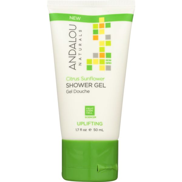 ANDALOU NATURALS: Uplifting Shower Gel Citrus Sunflower, 1.7 fo