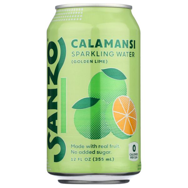 SANZO: Calamansi Lime Sparkling Water, 12 fo