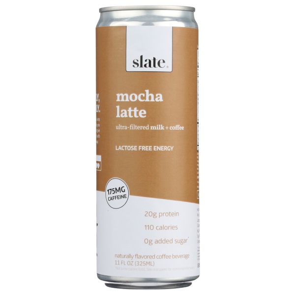 SLATE: Lactose Free Energy Espresso Chocolate Ultra Filtered Milk, 11 oz