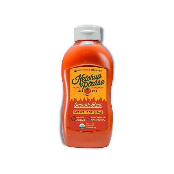 KETCHUP PLEASE: Smooth Heat Ketchup, 16 oz