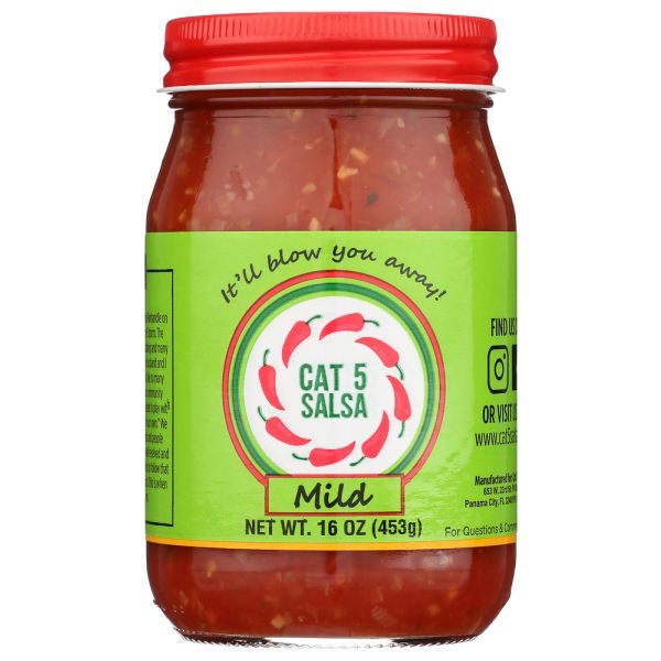 CAT 5 SALSA: Salsa Mild, 16 oz