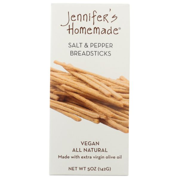 JENNIFERS HOMEMADE: Salt and Pepper Breadsticks, 5 oz