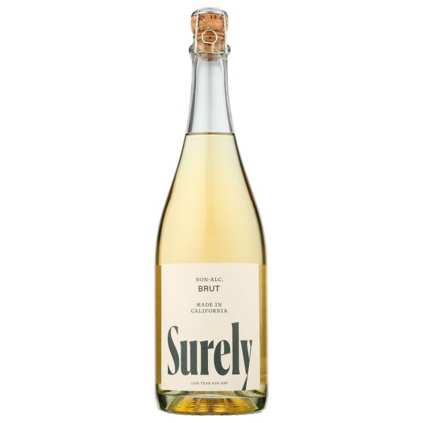 SURELY: Non Alcoholic Sparkling Brut, 25.36 fo