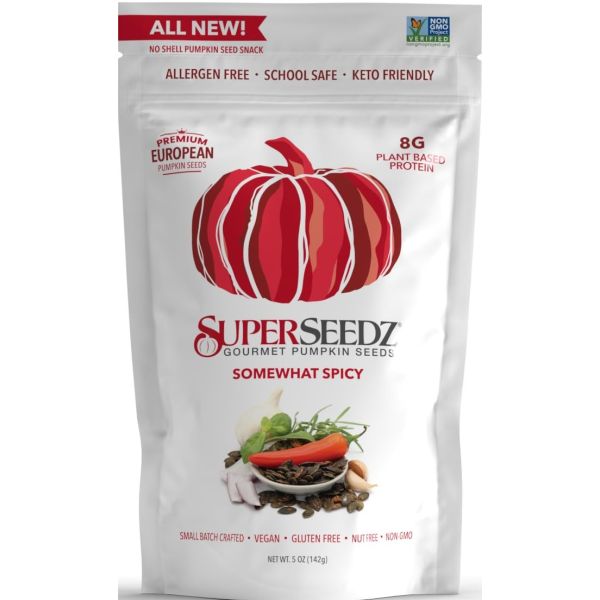 SUPER SEEDZ: Pumpkin Seed Somewhat Super Spicy, 5 oz