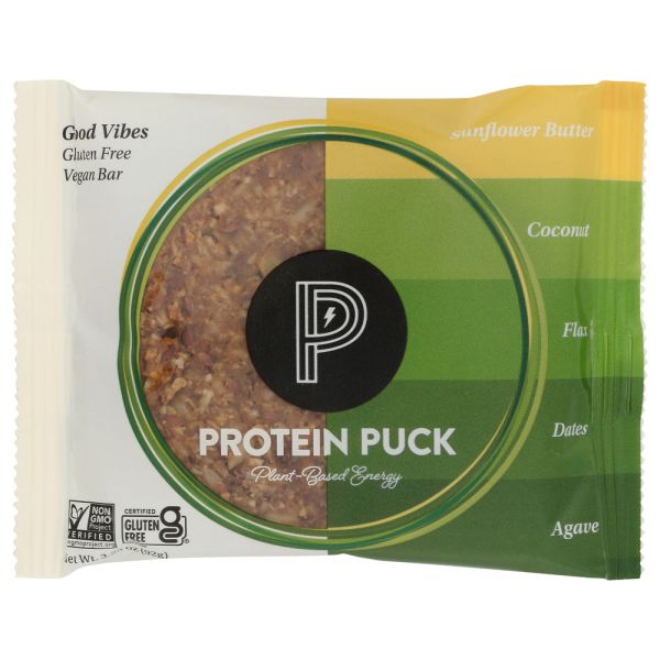 PROTEIN PUCK: Good Vibes Protein Bar, 3.25 oz