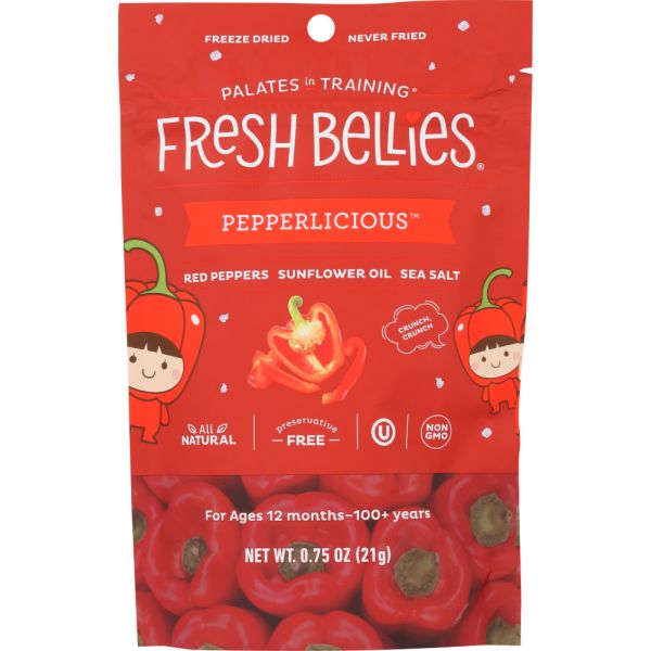 FRESH BELLIES: Snack Toddlr Pepprlicious, 0.75 oz