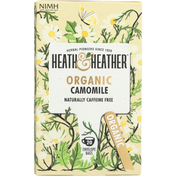 HEATH AND HEATHER: Organic Camomile Tea, 20 ea