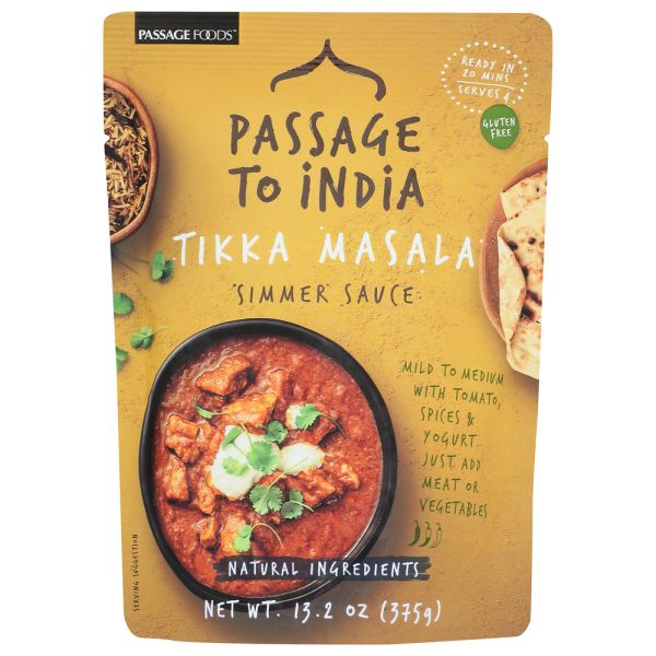 PASSAGE FOODS: Tikka Masala Simmer Sauce, 13.2 oz