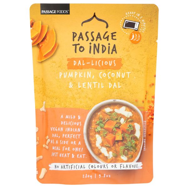 PASSAGE FOODS: Dal Lentil Pumpkin Ccnut, 9.8 oz