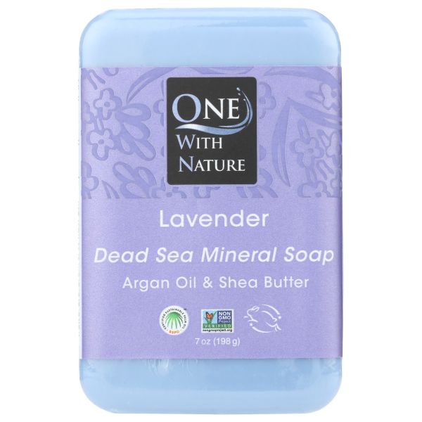 ONE WITH NATURE: Triple Milled Soap Lavender Soap Bar, 7 oz