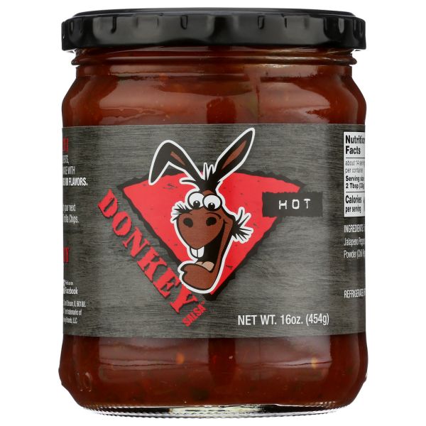 DONKEY CHIP: Hot Salsa, 16 oz