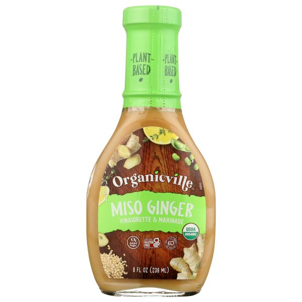 ORGANICVILLE: Miso Ginger Vinaigrette and Marinade, 8 oz