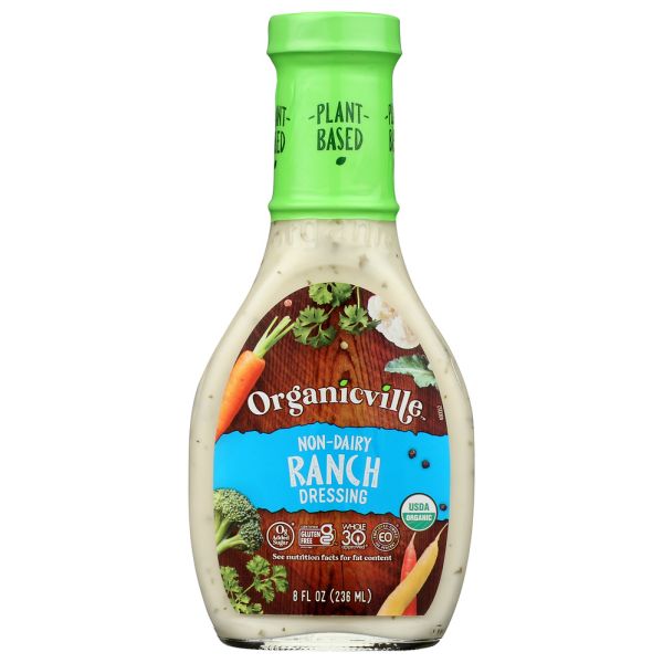 ORGANICVILLE: Non Dairy Ranch Dressing, 8 fo