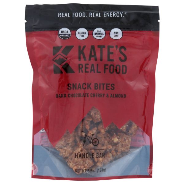 KATES REAL FOOD: Bar Bites Dark Chocolate Cherries And Almond, 6.6 oz