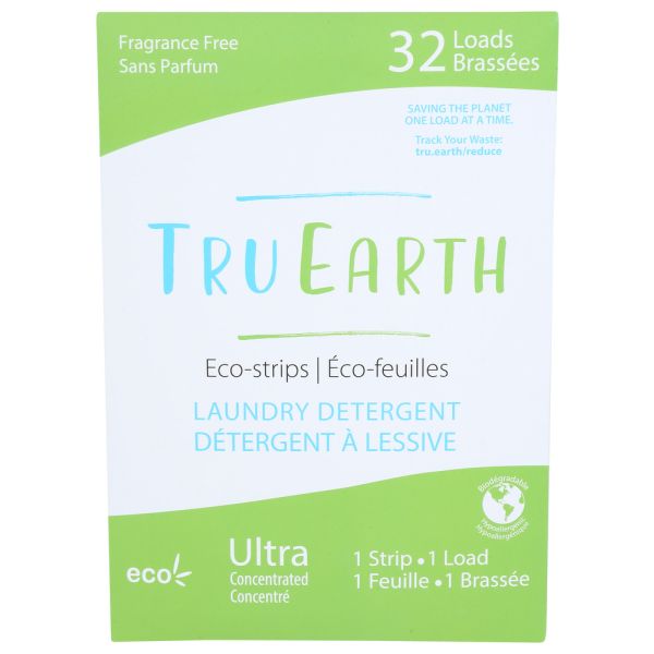 TRU EARTH: Laundry Detergent Fragrance Free, 32 ea