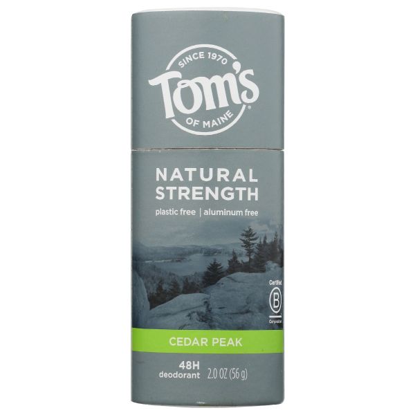 TOMS OF MAINE: Deodorant Mens Cedar Peak, 2 oz