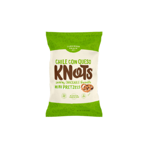 CAROLWOOD SNACK: Pretzel Knot Chile Queso, 7 oz