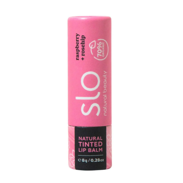 SLO: Natural Tinted Lip Balm Raspberry Rosehip, 0.25 oz