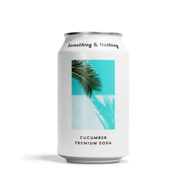 SOMETHING AND NOTHING: Cucumber Premium Soda, 12 fo