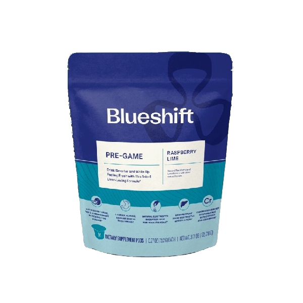 BLUESHIFT NUTRITION: Pre Game Raspberry Lime 14Ct, 3.71 oz