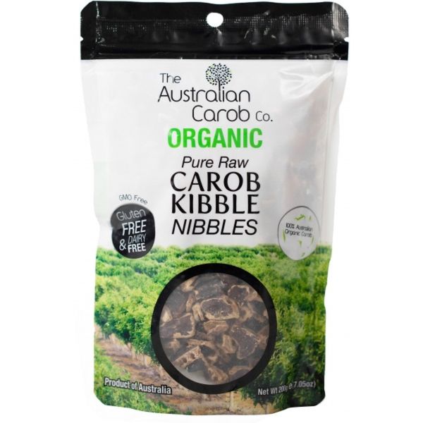 AUSTRALIAN CAROB CO: Pure Raw Carob Kibble Nibbles, 7.05 oz