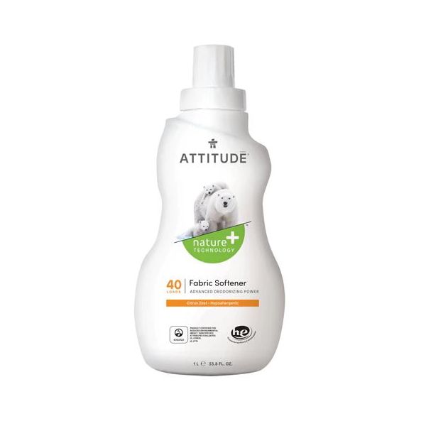 ATTITUDE: Citrus Zest Fabric Softener, 33.8 oz