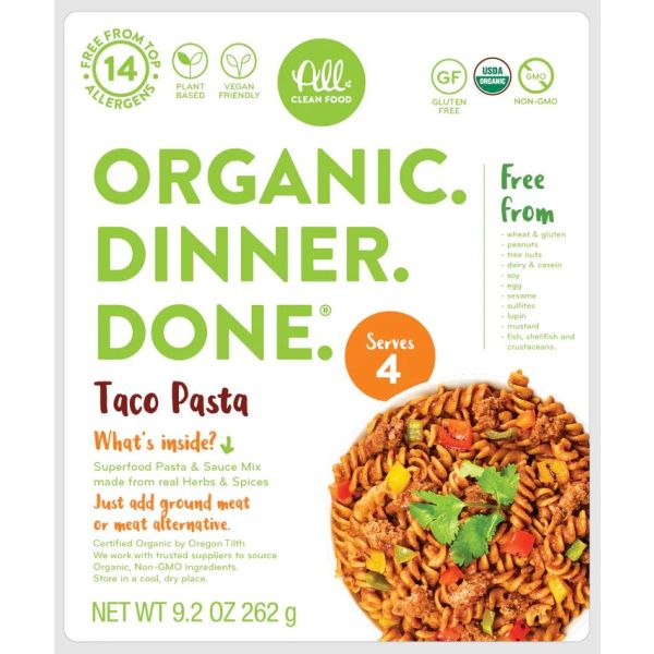 ALL CLEAN FOOD: Taco Pasta, 9 oz
