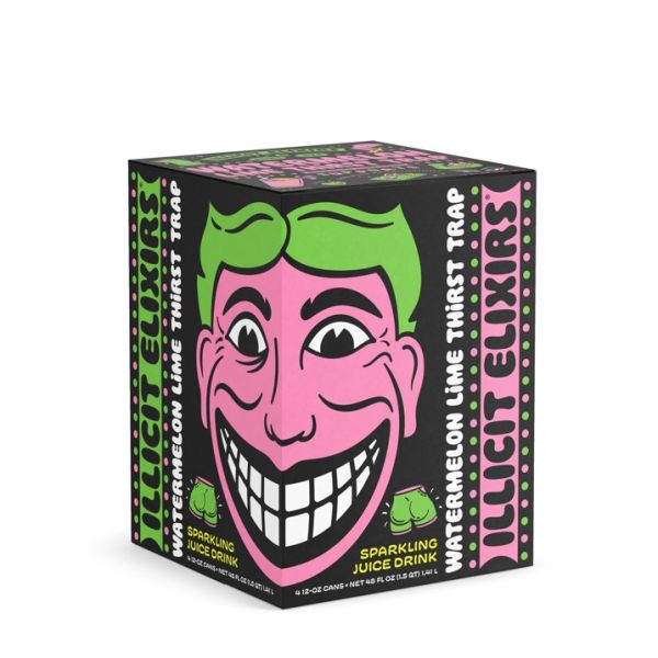 ILLICIT ELIXIRS: Watermelon Lime Thirst Trap Juice 4Pk, 48 fo